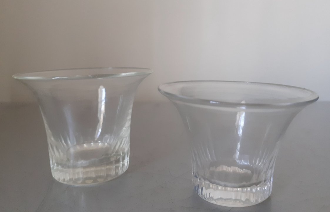 Pair Of Solid Silver And Crystal Salt Cellars -photo-6