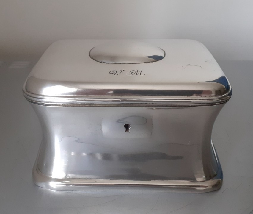 Solid Silver Sugar Box 
