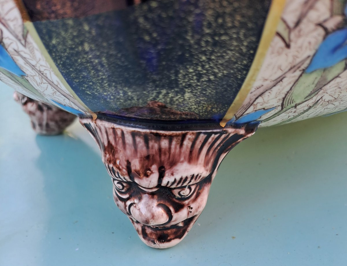 Keller And Guérin Lunéville Earthenware Planter -photo-4