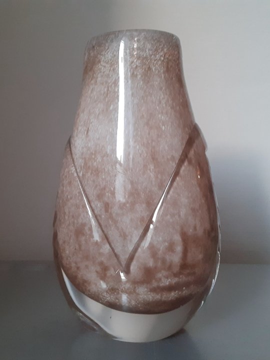 Michel Steiner vase en cristal -photo-2