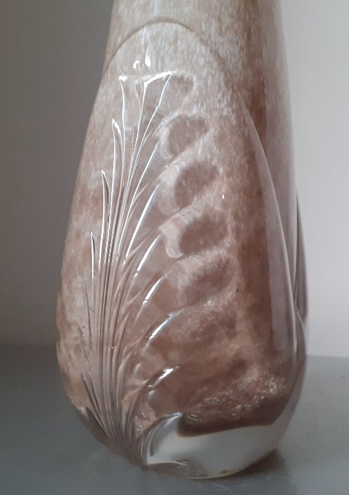 Michel Steiner vase en cristal -photo-3