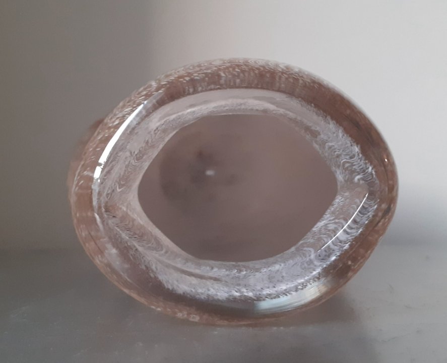 Michel Steiner vase en cristal -photo-5