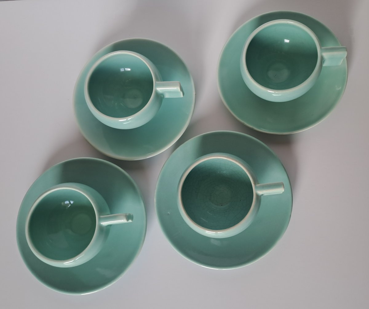 4 tasses et  sous-tasses Robj Paris Villeroy Et Boch -photo-2