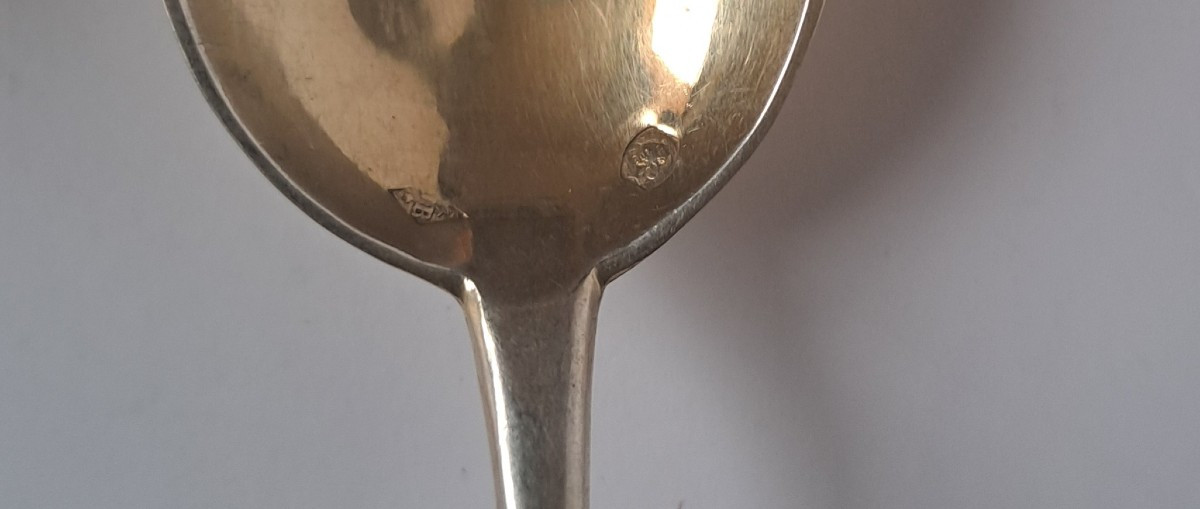 6 Small Solid Silver Spoons -photo-2