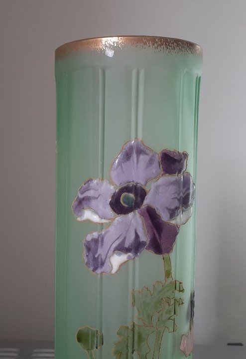 François Théodore LEGRAS vase cylindrique -photo-2