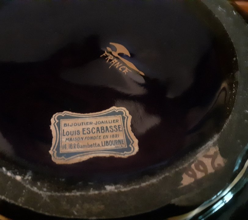 Important vase décor à la vigne vierge -photo-4