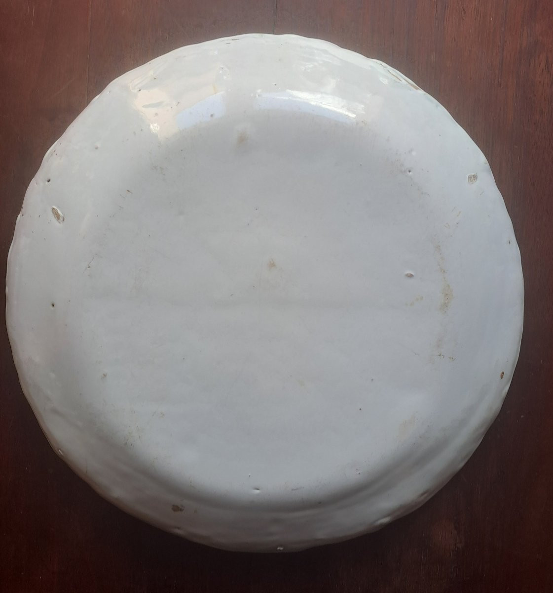 Earthenware Plate From Sainte Foy La Grande, 18th-19th Century -photo-2