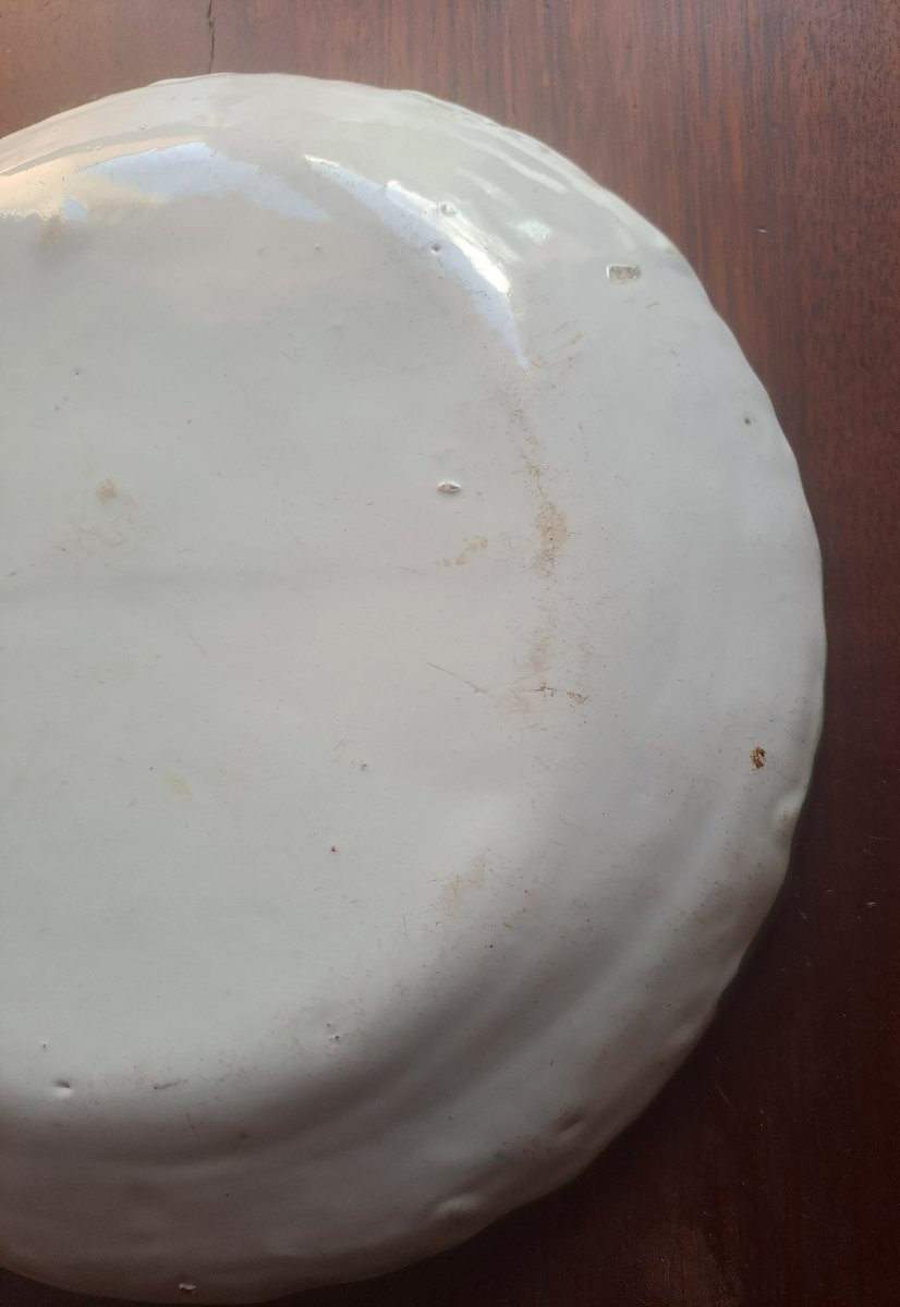 Earthenware Plate From Sainte Foy La Grande, 18th-19th Century -photo-4