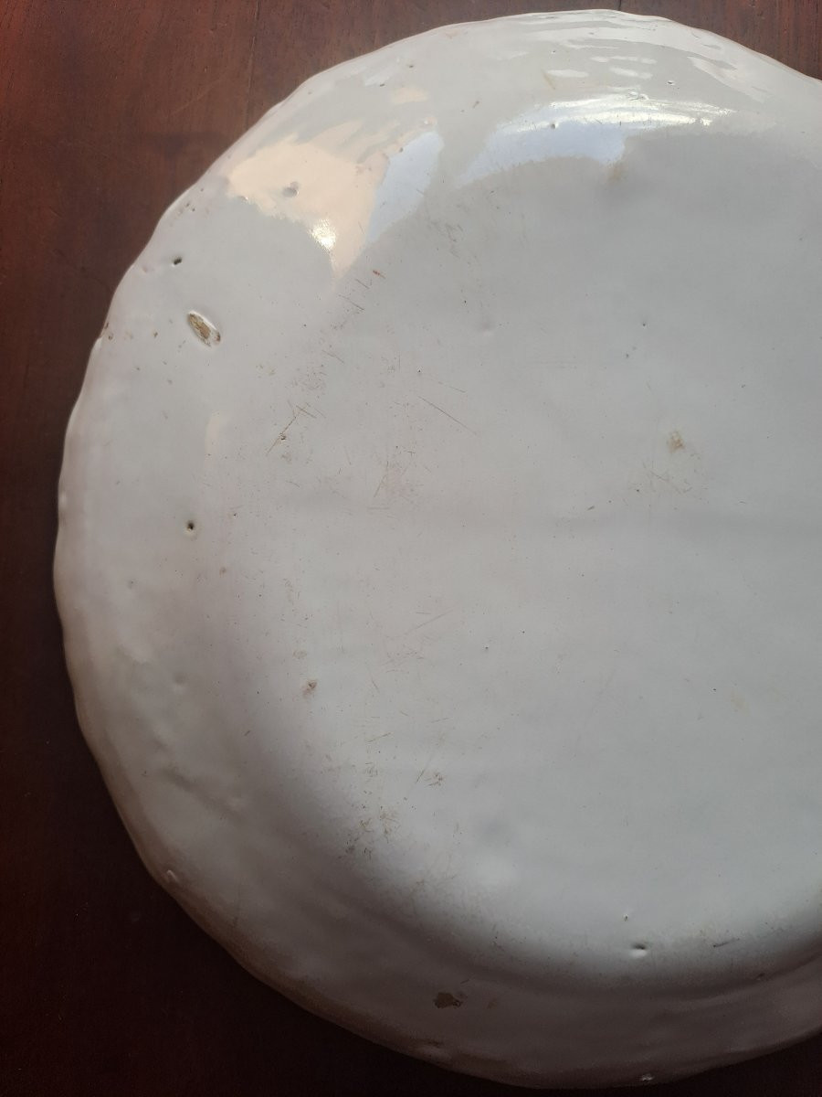Earthenware Plate From Sainte Foy La Grande, 18th-19th Century -photo-5