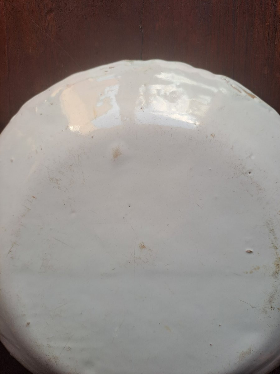 Earthenware Plate From Sainte Foy La Grande, 18th-19th Century -photo-6