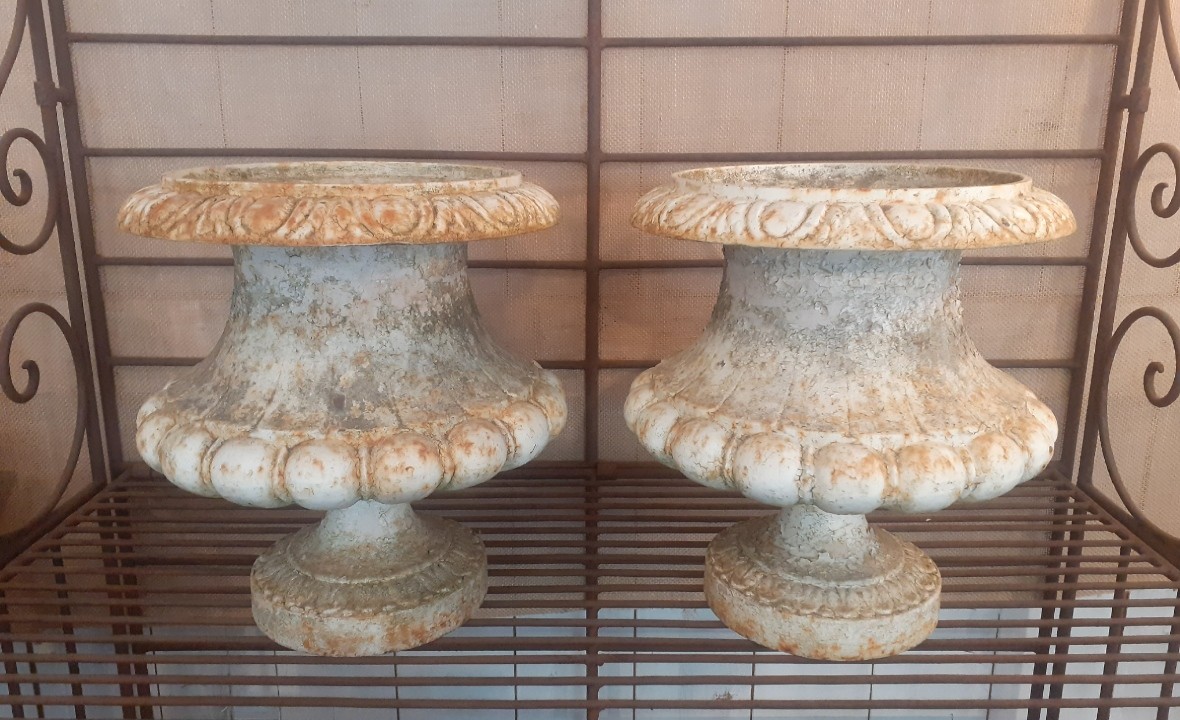 Vases de jardin Médicis en fonte maison Godin