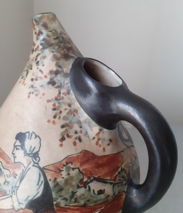 Poterie de Ciboure, verseuse période Fischer-photo-1
