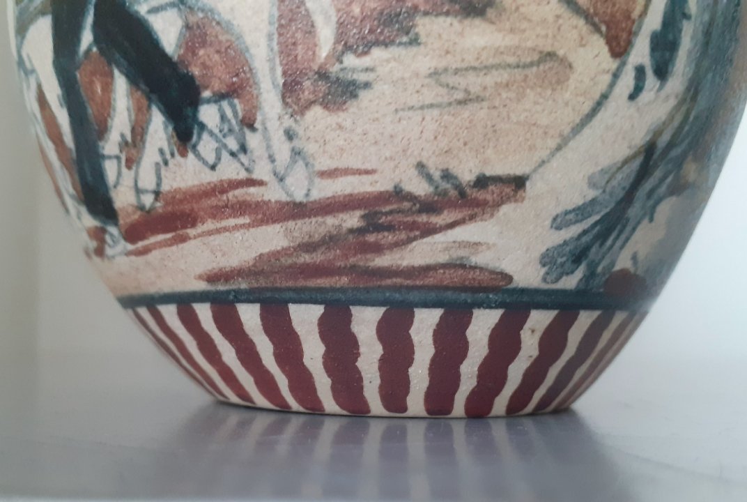 Ciboure Pottery, Fischer Period Ball Vase-photo-2