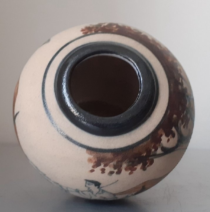 Ciboure Pottery, Fischer Period Ball Vase-photo-3
