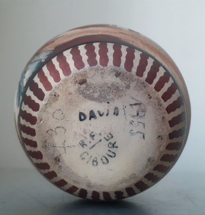 Ciboure Pottery, Fischer Period Ball Vase-photo-5