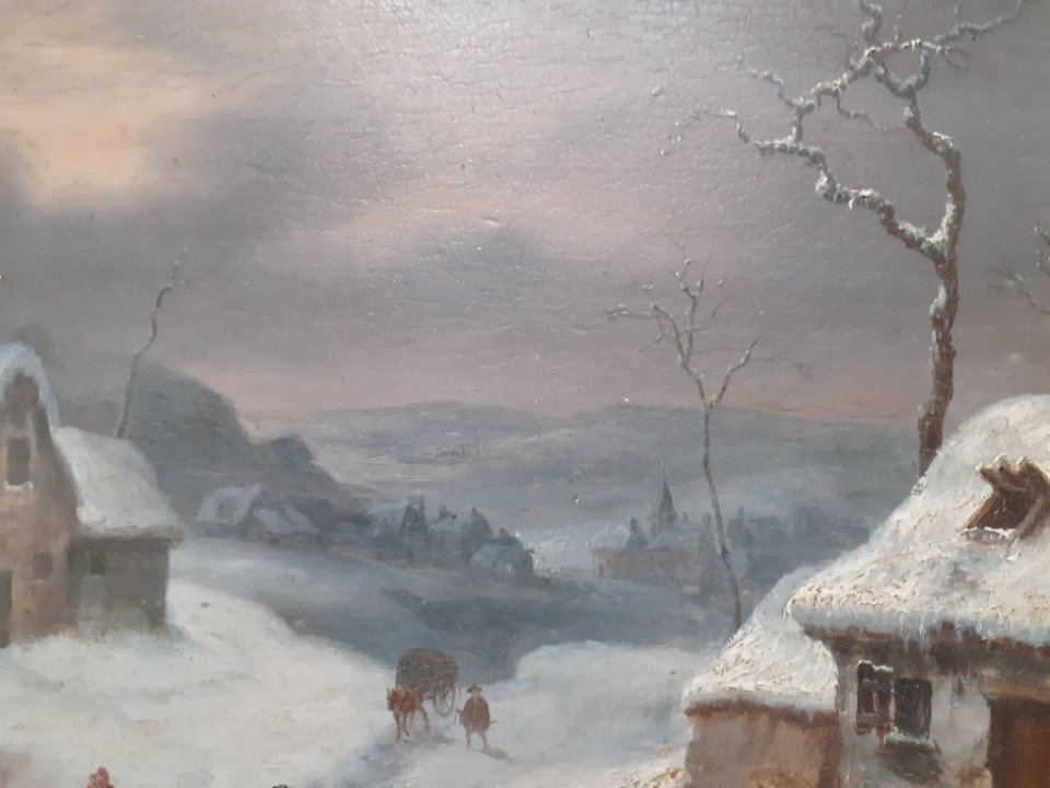 Alphonse Cassard (1787-1842) paysage hivernal-photo-4