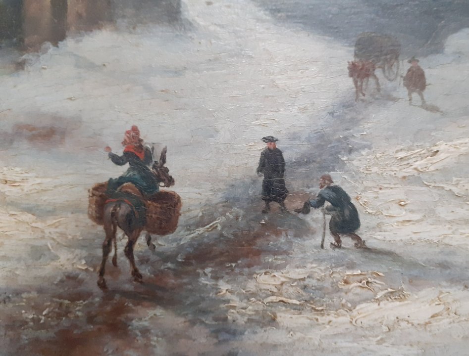 Alphonse Cassard (1787-1842) paysage hivernal-photo-1
