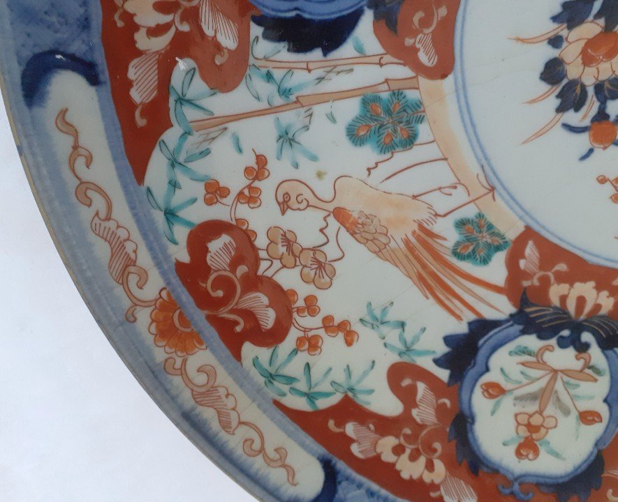 Large Imari Dish, Japan, Porcelain, 19th Century -photo-2