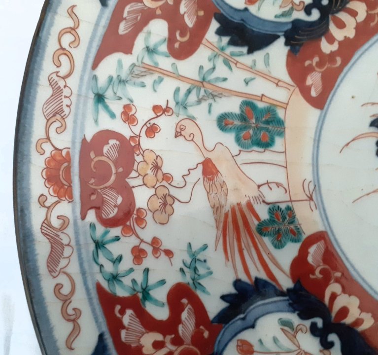Large Imari Dish, Japan, Porcelain, 19th Century -photo-3