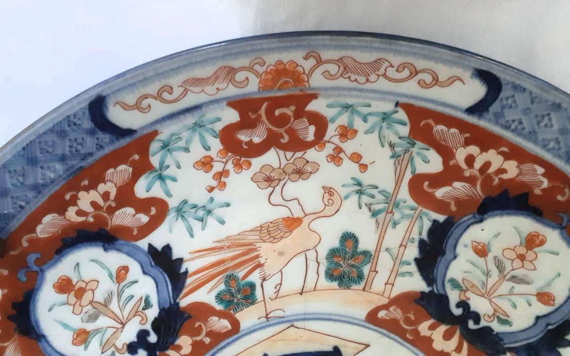 Large Imari Dish, Japan, Porcelain, 19th Century -photo-1
