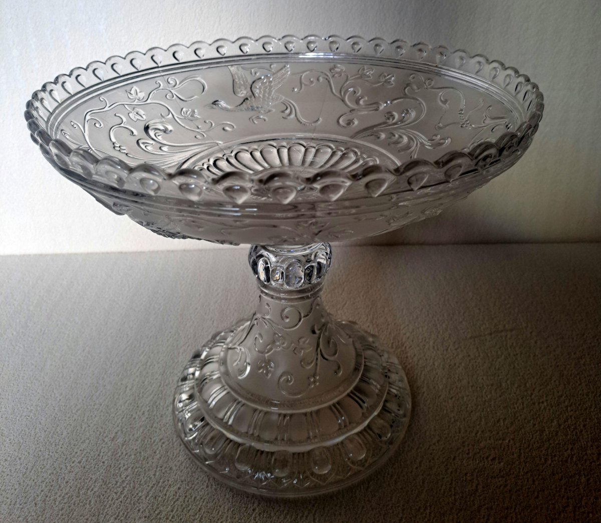 Grande coupe Baccarat Oiseaux du Paradis -photo-4