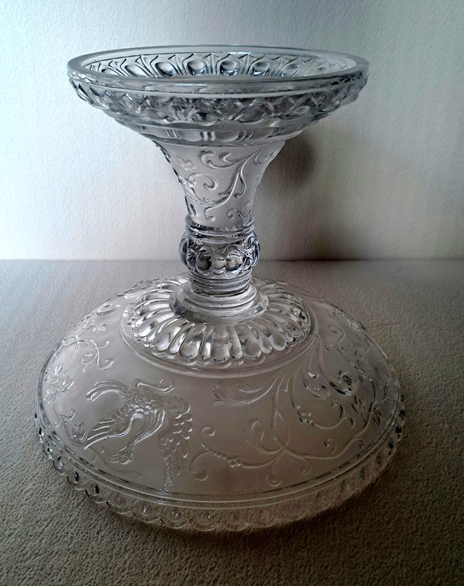 Grande coupe Baccarat Oiseaux du Paradis -photo-3