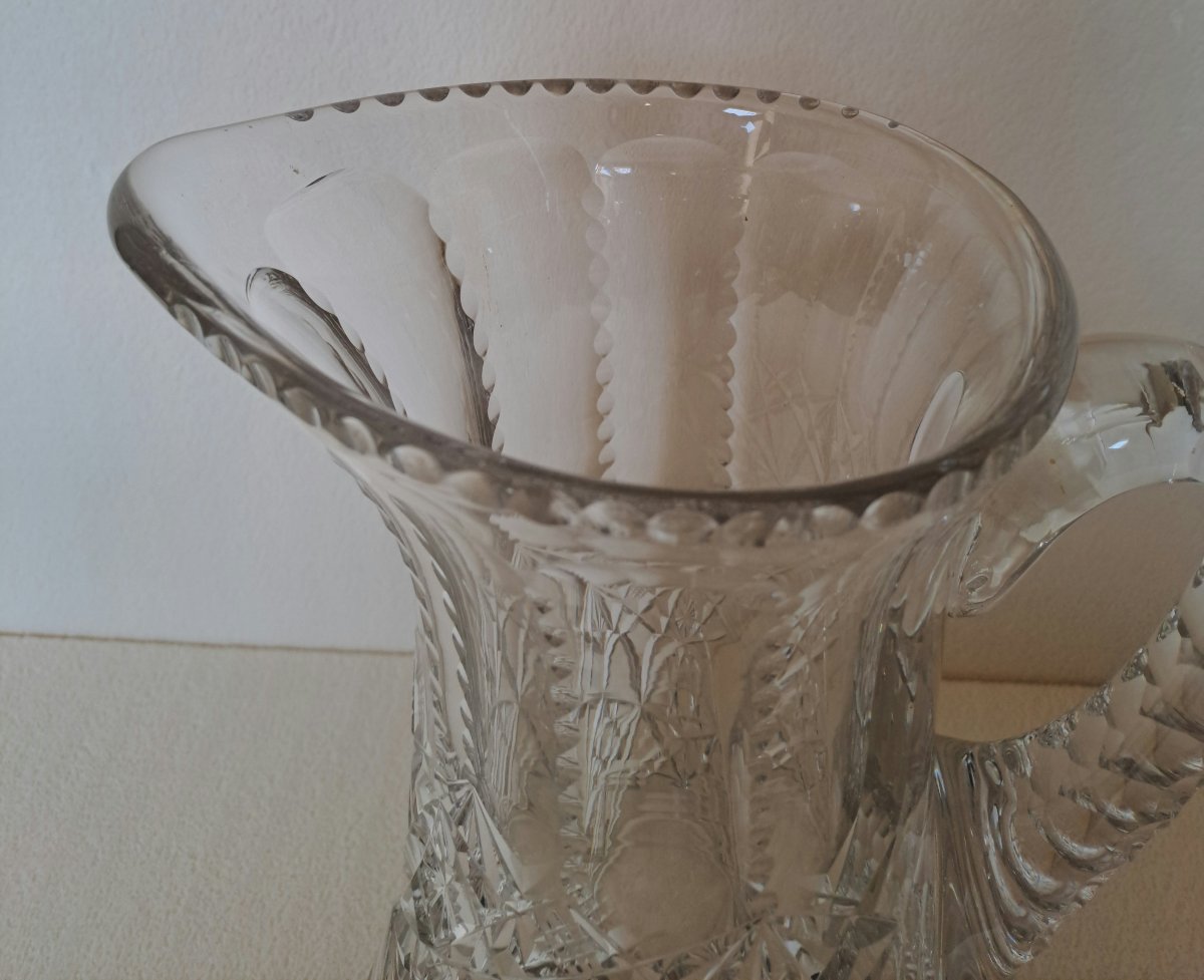 Val Saint Lambert Crystal Pitcher -photo-2