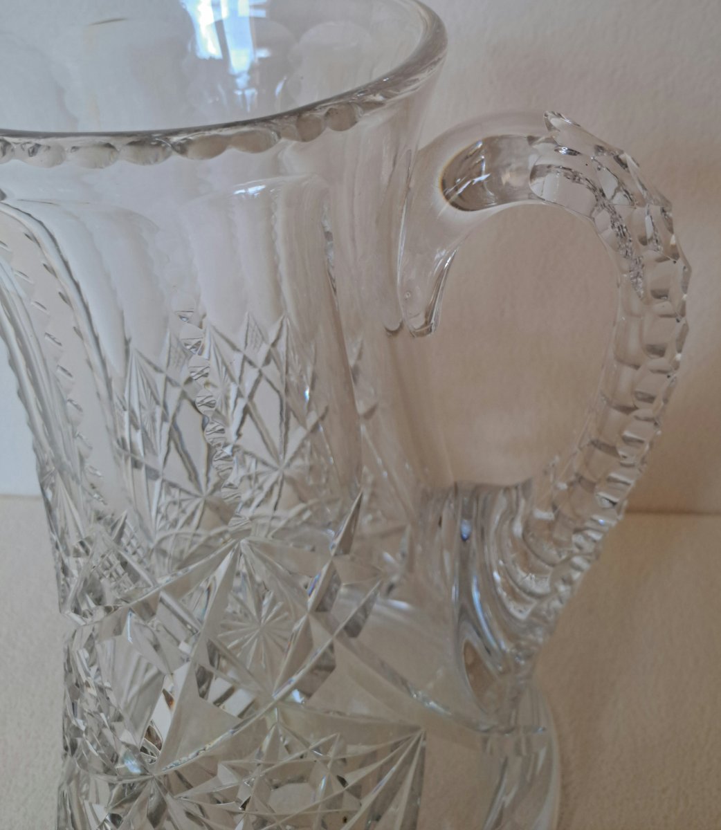 Val Saint Lambert Crystal Pitcher -photo-3