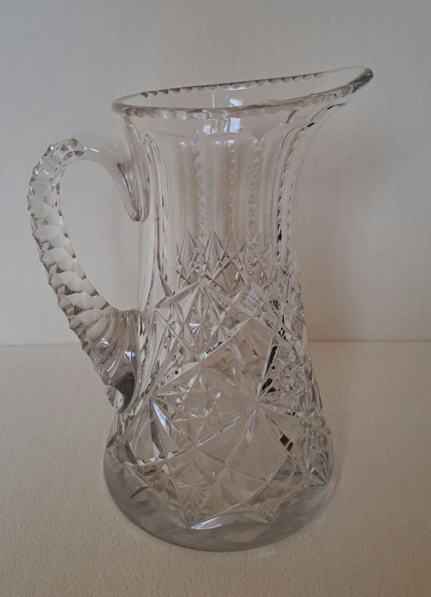 Val Saint Lambert Crystal Pitcher -photo-1