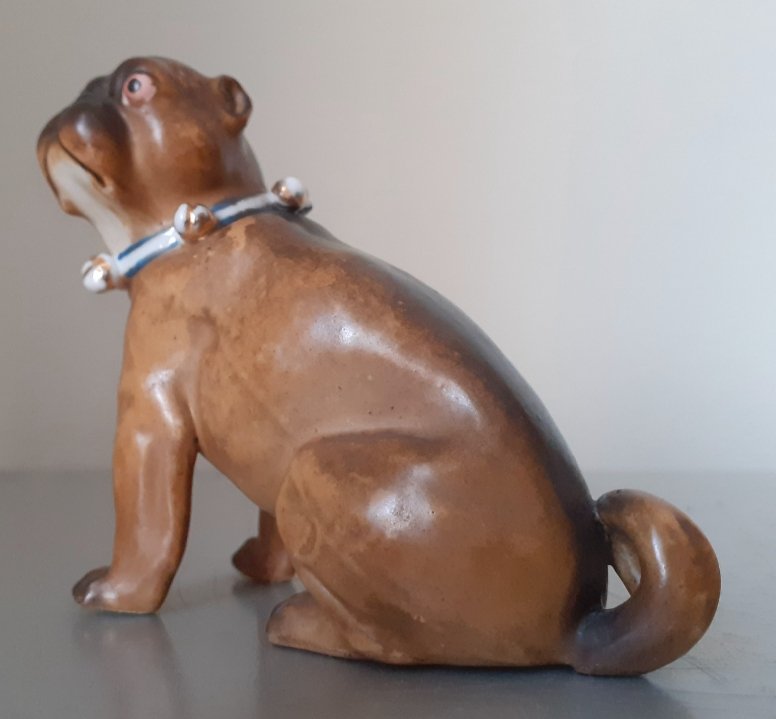 Deux chiens carlins en porcelaine Allemande -photo-3