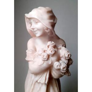 The Little Rose Seller, Signed Royer 