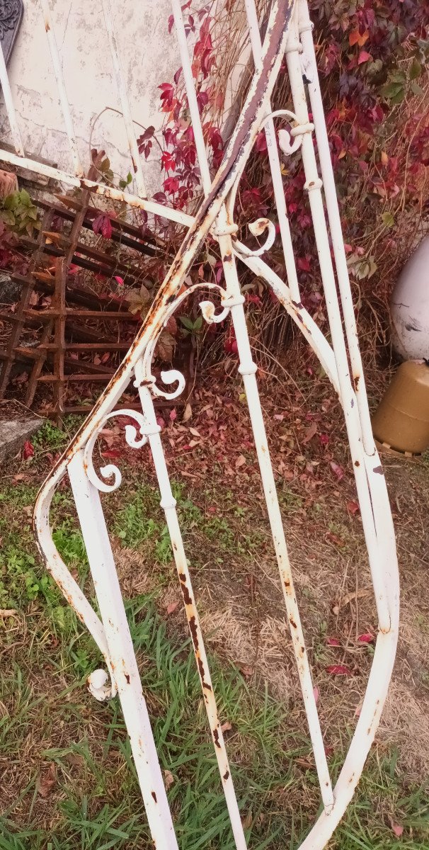 Rambarde d'Escalier Art Nouveau En Fer Forgé-photo-3