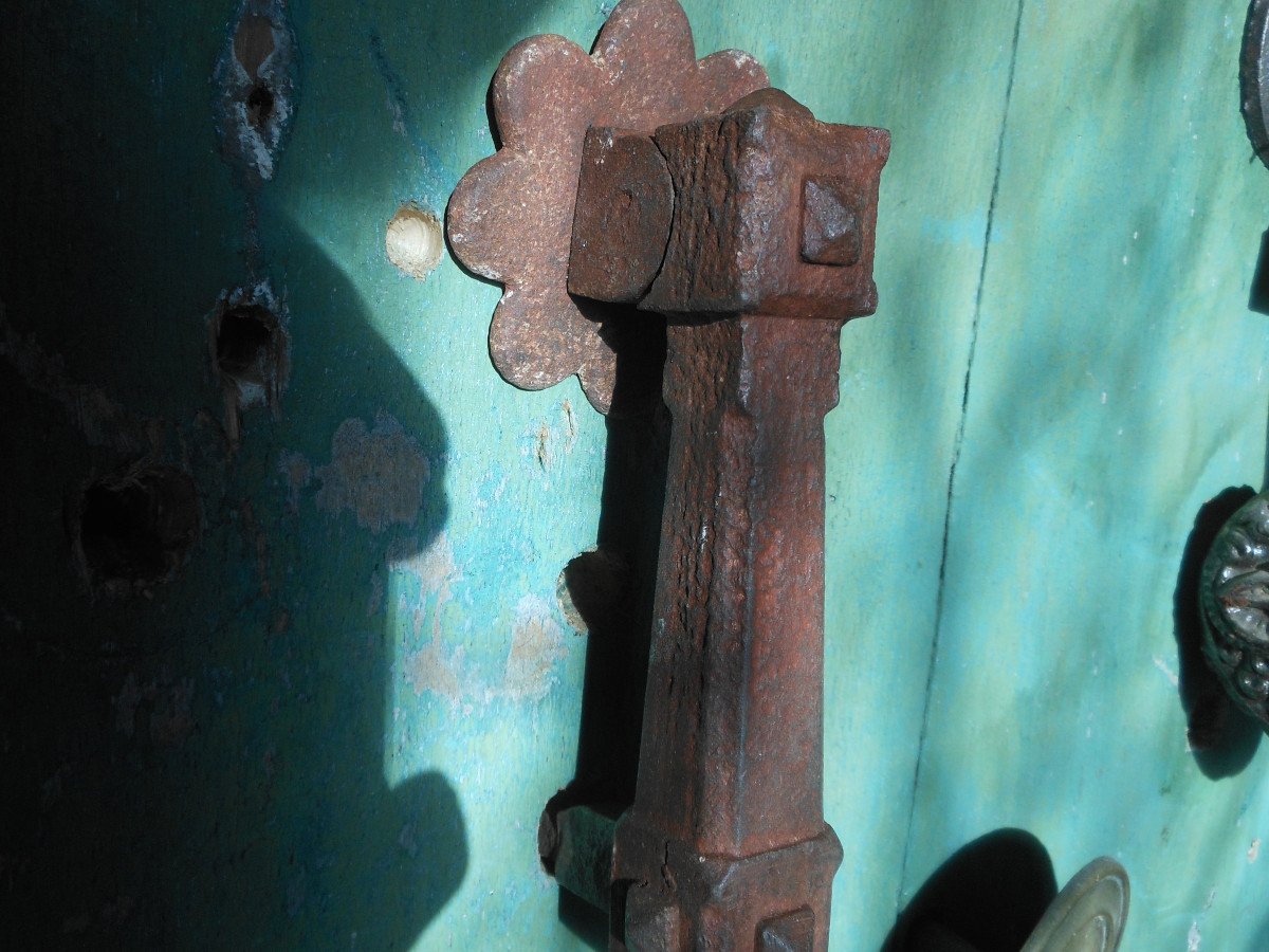 Small Gothic Wrought Iron Knocker-photo-3