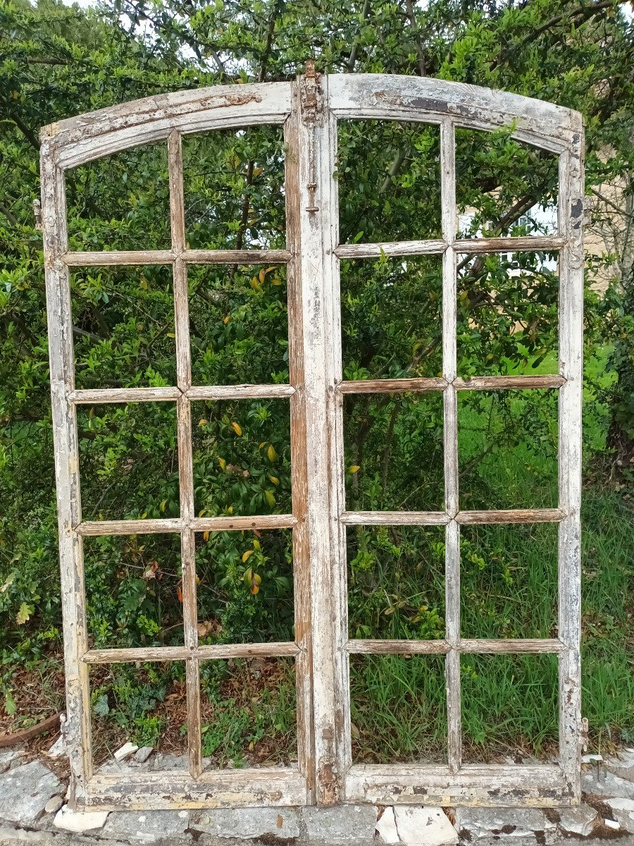 Grandes Fenêtres XVIIIe En Résineux, Fenêtres boiseries Anciennes 18ème-photo-3