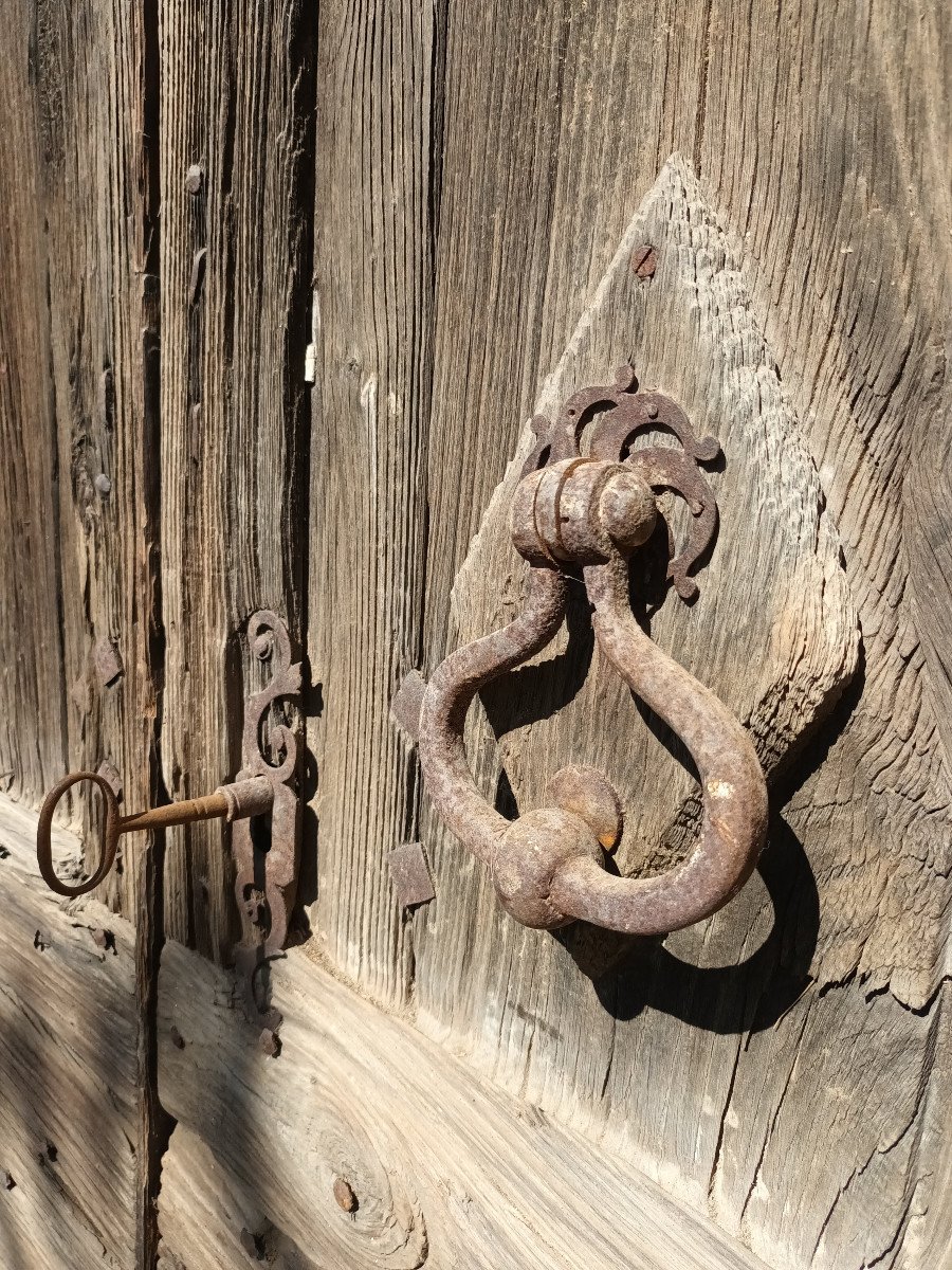 Rare Pair Of Country Regency Doors In Oak-photo-4