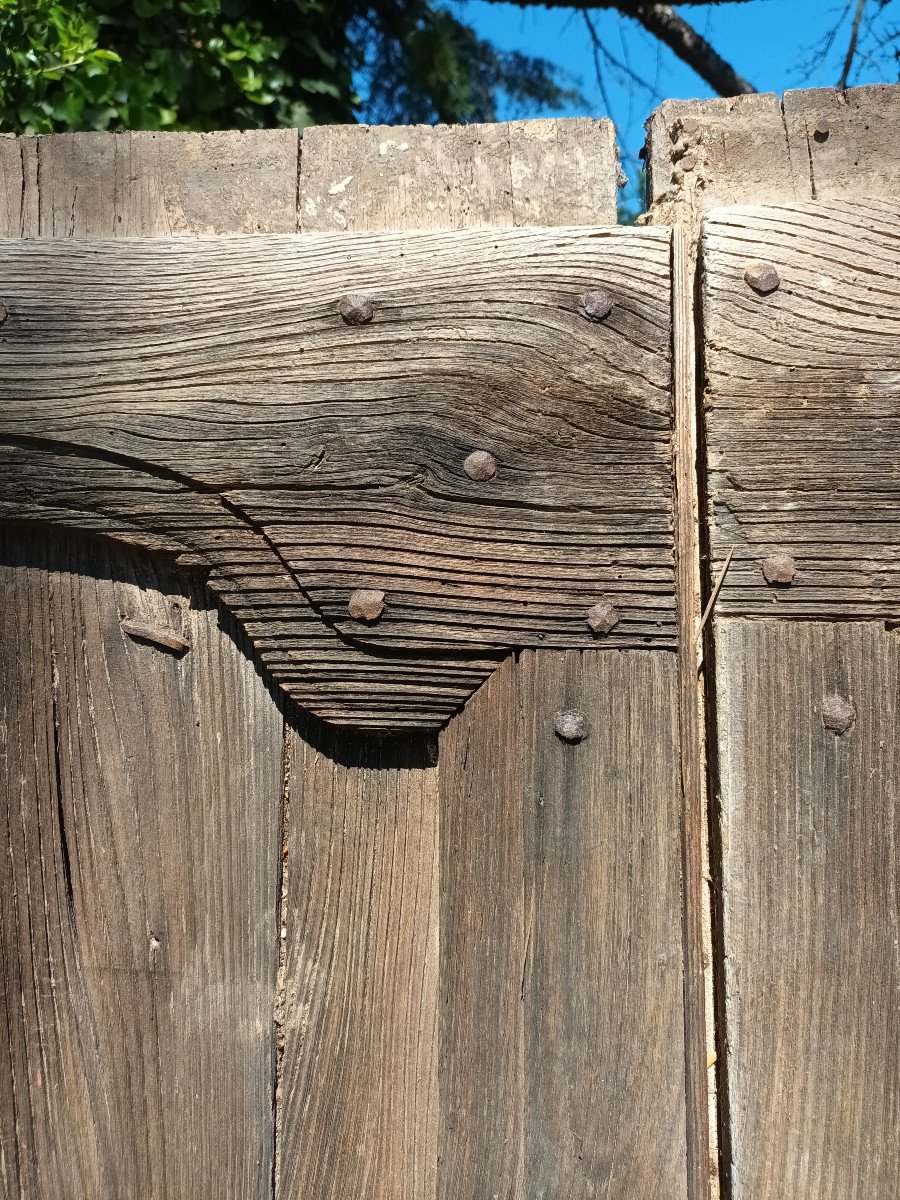 Rare Pair Of Country Regency Doors In Oak-photo-2