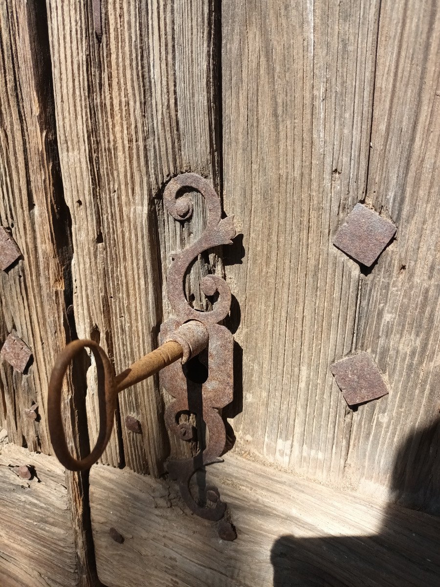 Rare Pair Of Country Regency Doors In Oak-photo-4
