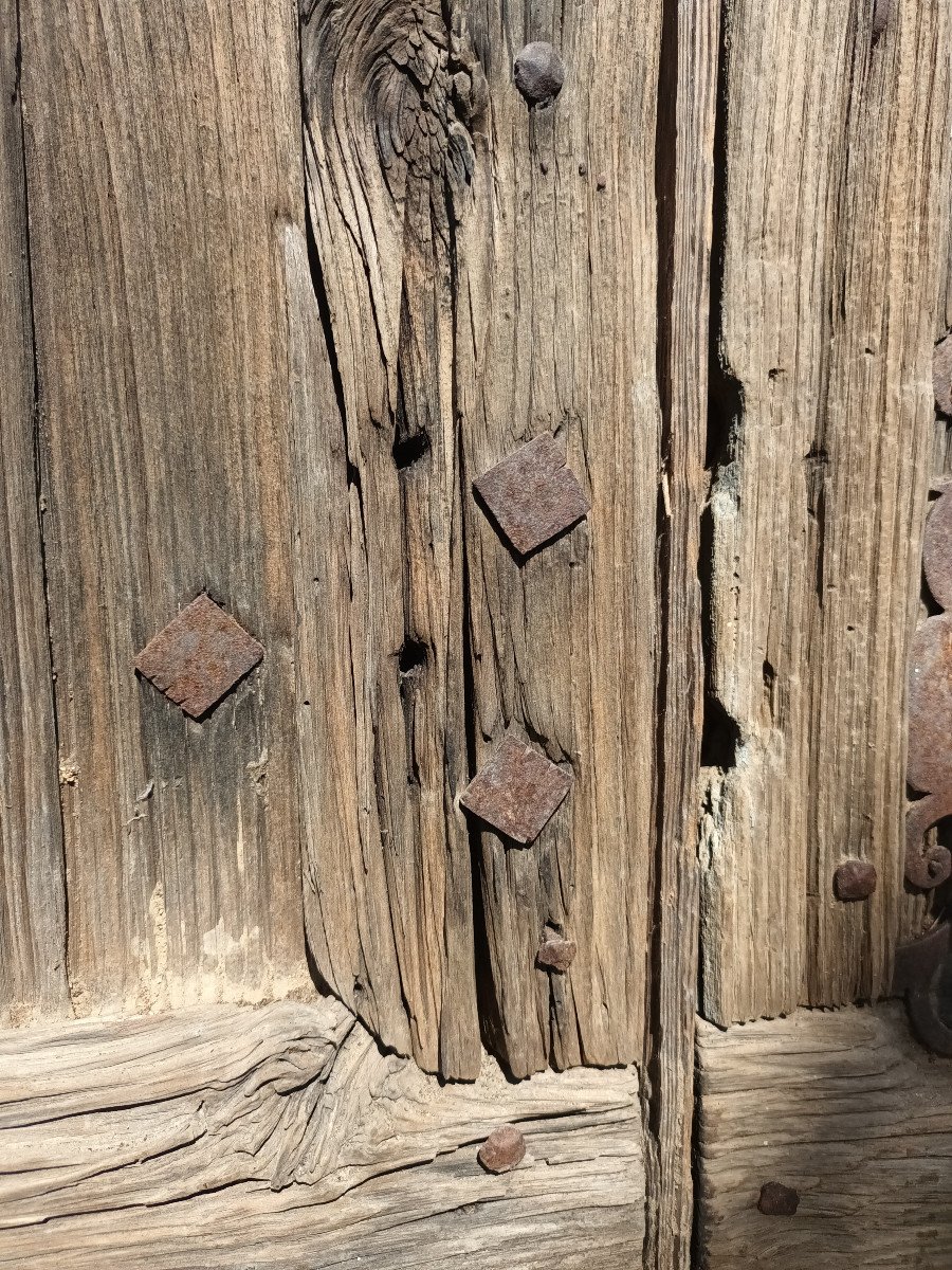 Rare Pair Of Country Regency Doors In Oak-photo-5