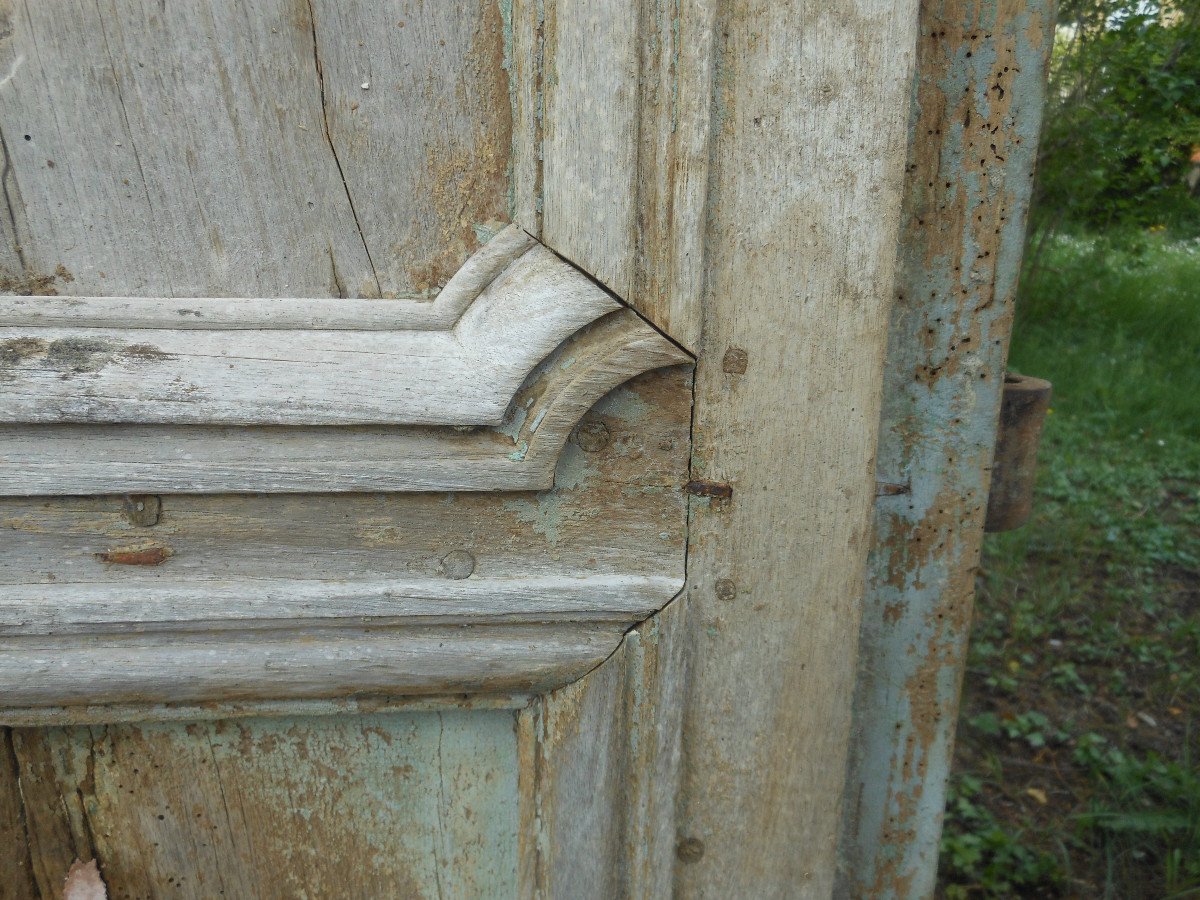 Imposing Entrance Door In Walnut Louis 14-photo-4