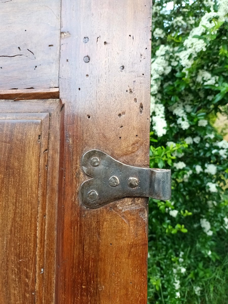 Rare Pair Of Double-sided Doors XVII In Walnut, 17th Doors-photo-4