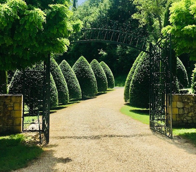 Interesting Very Large Gate (400 Cm) In Wrought Iron-photo-3