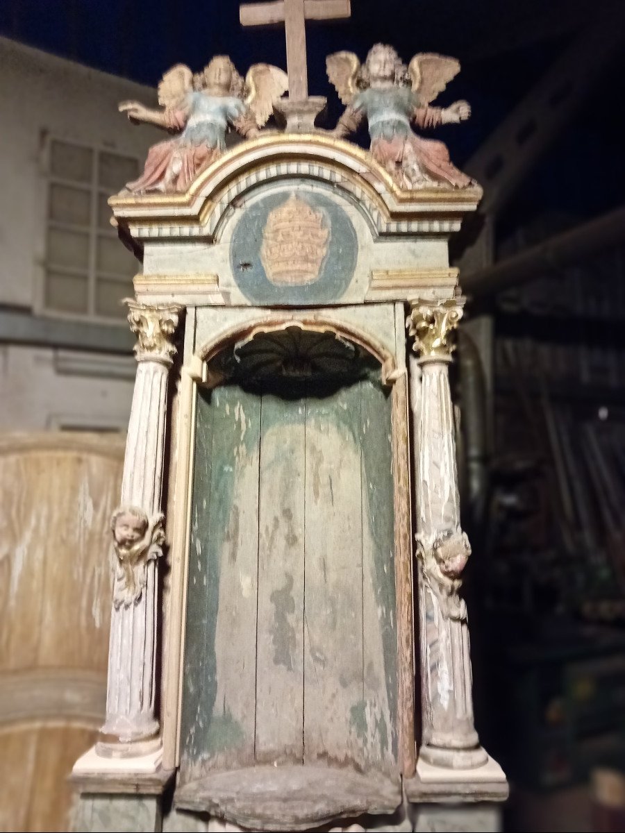 Extremely Rare Niche For Statue, 16th Century-photo-3