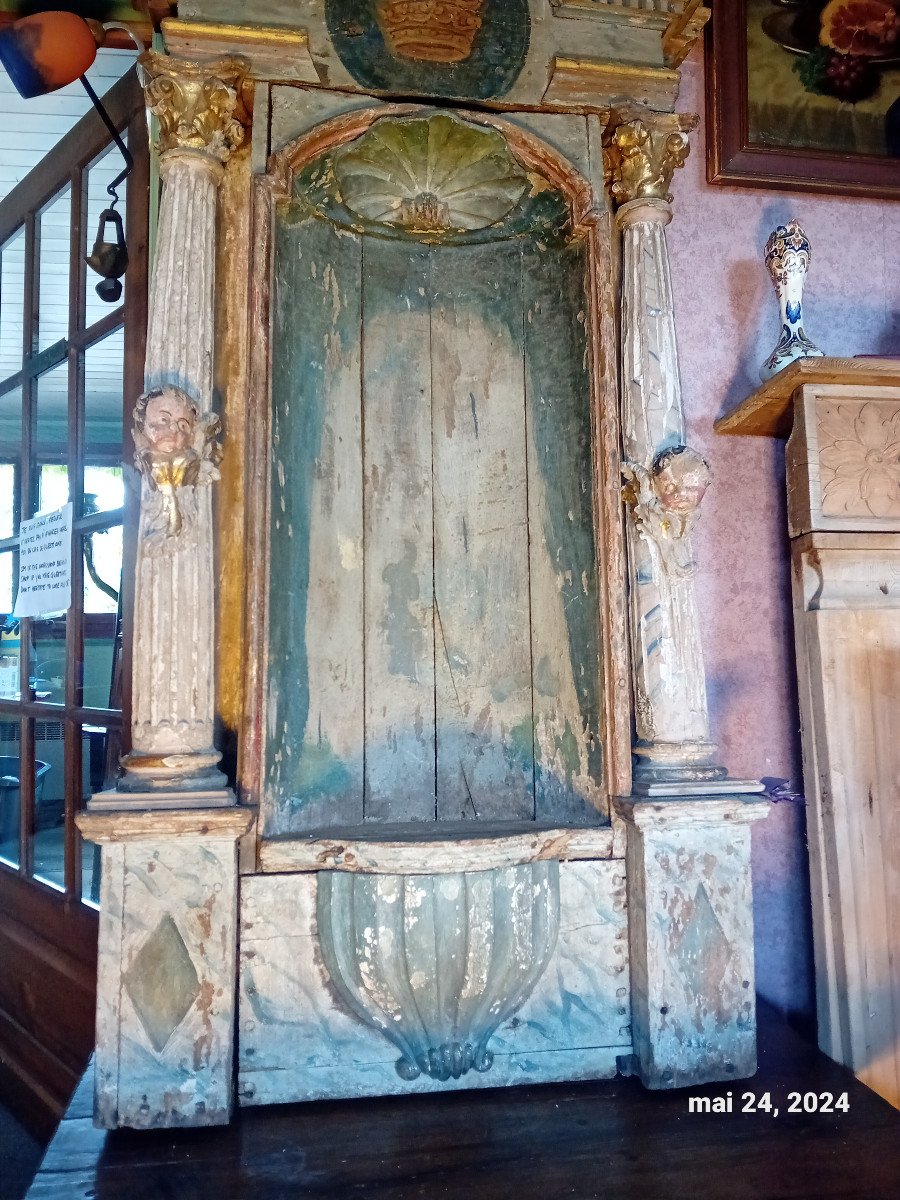 Rarrissime Niche Pour Statue  ,16 Eme Siecle,retable-photo-4