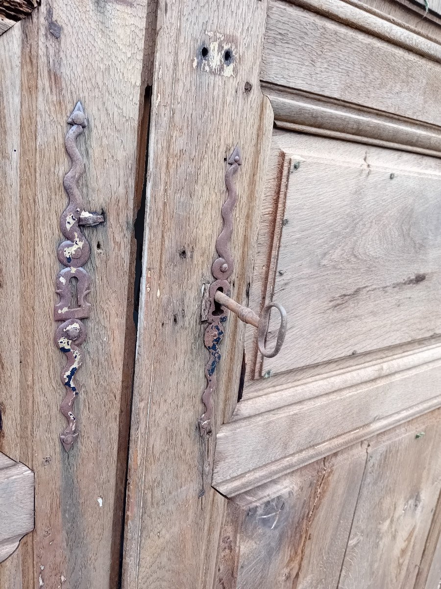 Large Oak Cupboard 18 Eme, Period Woodwork-photo-1