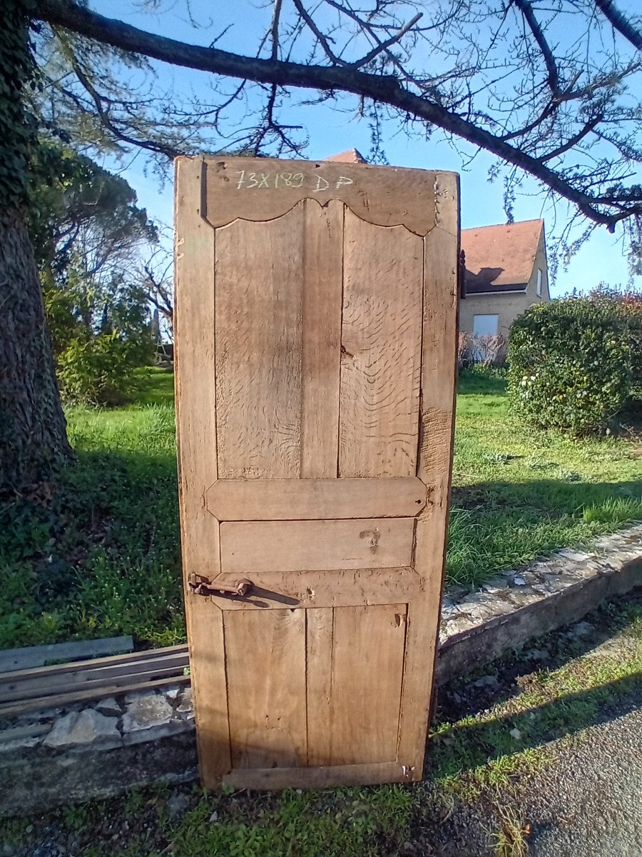 Petite Porte De Placard Louis 15 En Chêne-photo-3