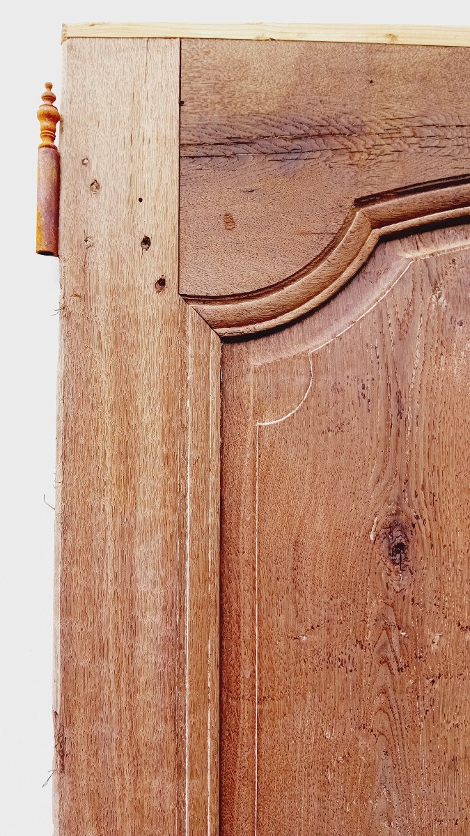 Regence Door In Very Beautiful Quality Oak, Double-sided Woodwork, 18th Century-photo-4