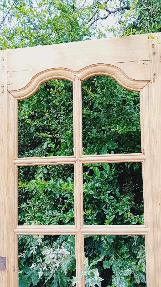 Little Glassed Pair Of Doors-photo-3