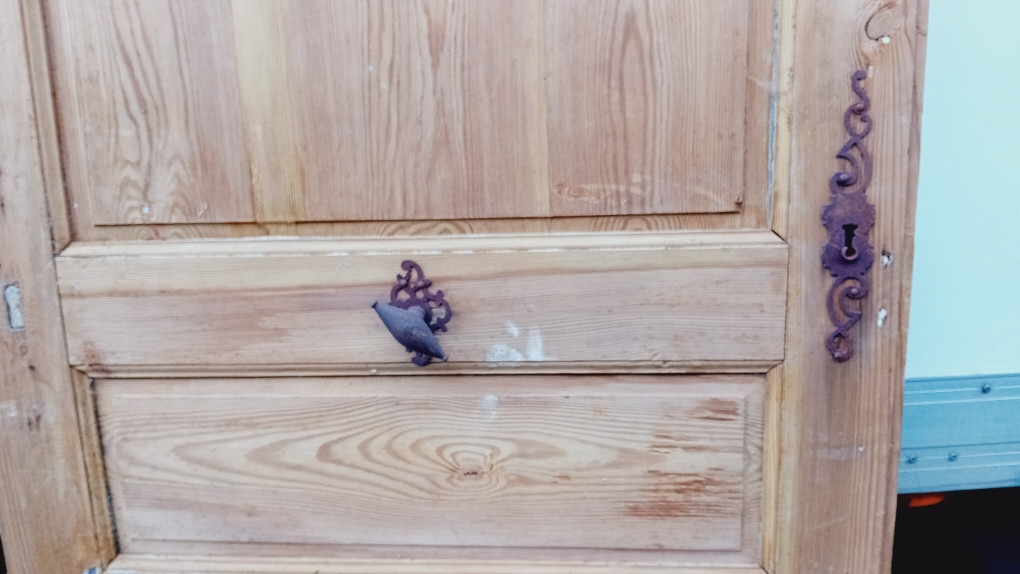 suite de 4 portes en resineux double face , boiserie 18 eme-photo-5