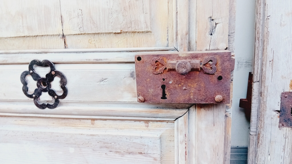 suite de 4 portes en resineux double face , boiserie 18 eme-photo-6