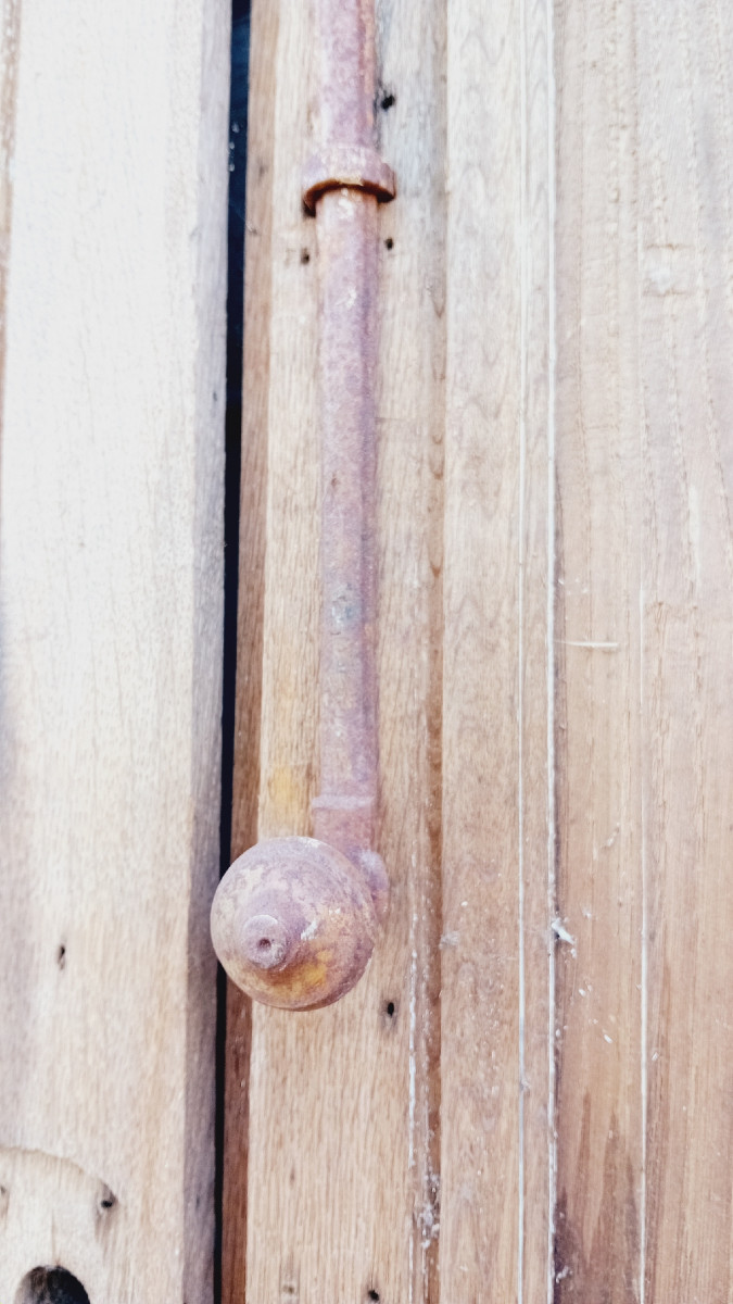Set Of 3 Pairs Of Double-sided Oak Doors From The 18th Century-photo-1